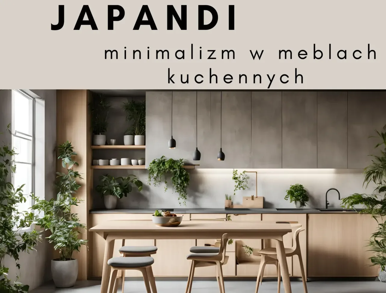 Kuchnia w stylu Japandi - japońska harmonia i skandynawski minimalizm